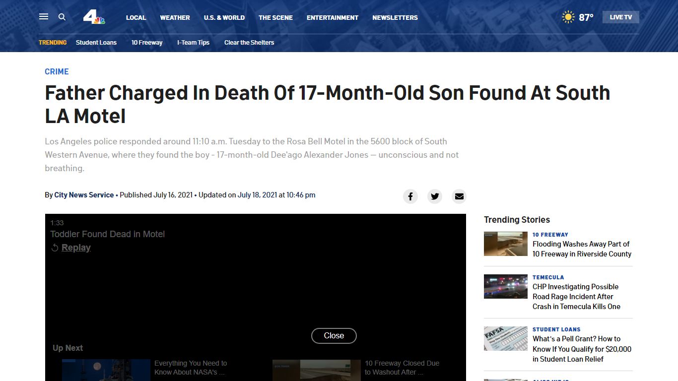 Father Faces Murder Charge In Death Of 17-Month-Old Son Found At South ...